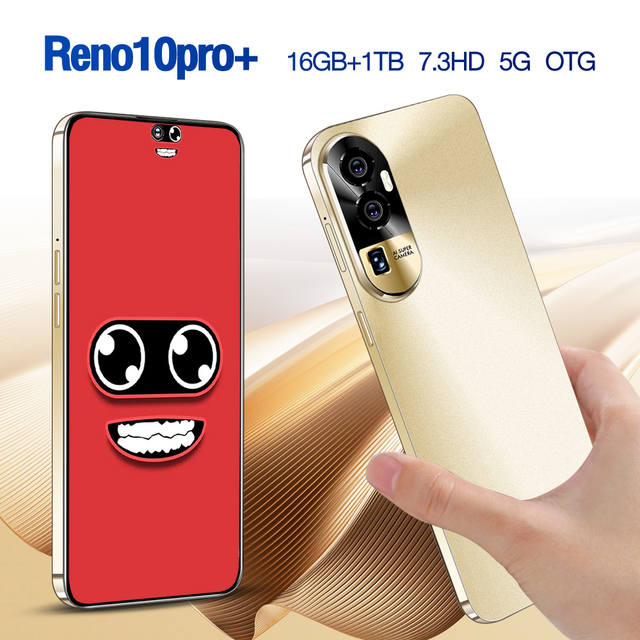 2026 New Arrival Reno10 Pro Android Smartphone Real 4G Network 8000mAh Big Battery Long Standby