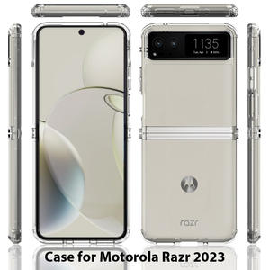 HD Clear Soft TPU Protección completa Anti-caída Cubierta a prueba de golpes para <span class=keywords><strong>Motorola</strong></span> Moto <span class=keywords><strong>Razr</strong></span> 40 Ultra 5G Funda de teléfono de diseño simple - Product Image 2