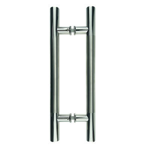 201/304 Cửa Thép Không Gỉ Xử Lý 450Mm Chiều Dài Kéo Tắm Kính Trượt Barn Cửa Kéo Xử Lý 32Mm Ống - Product Image 1