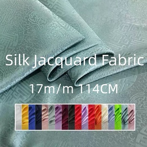 Tissu Jacquard en Soie à Motif Médaillon Longue Durée, Prix Abordable, Haute Qualité, Fabrication Chinoise Traditionnelle Directe d'Usine pour Costumes Femme et <span class=keywords><strong>Homme</strong></span> - Product Image 1