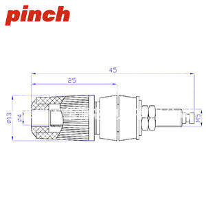 Conector Banana Jack M5 de 45 mm, Bloque de Terminales de Cobre, Enchufe de Puesta a Tierra, Toma de Panel de 30 A y 5 mm - Product Image 3