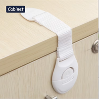Accessoires de Protection pour bébé, 5 pièces, serrure de tiroir de sécurité réglable en Abs et Nylon, verrouillage d'armoire résistant aux enfants
