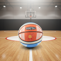 Nouvelle sortie, ballon de sport d'entraînement en salle, noyau en mousse PU, tissu amélioré, impression de logo personnalisée, vente en gros, approvisionnement en vrac, ballon de basket silencieux