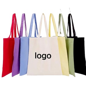 Wholesale Printable Packaging Small Large Cotton Shopping Beach Totebag <b>Canvas</b> <b>Tote</b> Bags With Custom Printed Logo - Product Image 1
