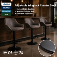 Chaise de bar ergonomique avec siège à vérin et pivotant pour poste de travail, laboratoire, comptoir de réception, maison – Vente en gros et personnalisation