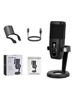 Microphone à condensateur USB professionnel GAM-ZX775 pour ordinateur de bureau, haute qualité sonore, diffusion en direct, réduction de bruit dédiée, haute qualité