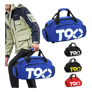 Großhandel benutzer definierte Logo Private Label wasserdichte Handtasche Reise rucksack Reisetaschen Sport Sporttasche mit Schuh fach