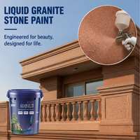 Peinture extérieure en pierre véritable toutes saisons avec stabilité anti-gel pour bâtiments résidentiels en régions froides
