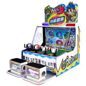 Machine de jeu de tir à deux joueurs à monnayeur, équipement de divertissement de grande envergure avec fonction d'émission de tickets de loterie, directement de l'usine - Product Image 6