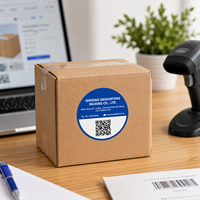 Fabricant d'étiquettes de sécurité autocollantes anti-effraction personnalisées, en vinyle PET, imperméables, avec code-barres et code QR, anti-contrefaçon