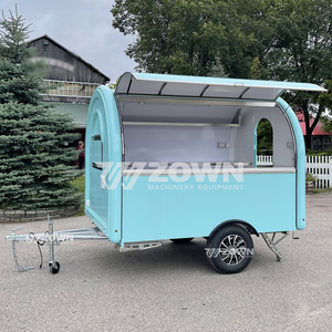 Chariot de vente ambulant en acier inoxydable durable, configuration personnalisée, remorque de concession pour la vente de glaces, bubble tea et snacks - Product Image 3