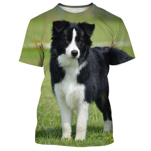 <span class=keywords><strong>T</strong></span>-shirt pour homme avec impression 3D d'un <span class=keywords><strong>Border</strong></span> <span class=keywords><strong>Collie</strong></span>, vêtement tendance, animal mignon, col rond, séchage rapide, décontracté, manches courtes, unisexe - Product Image 2