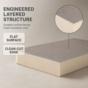 Panneaux GFI - Isolation écologique moderne 10-80 mm, mousse de <span class=keywords><strong>polyuréthane</strong></span> légère PIR PU, mousse rigide pour toiture, entrepôt, extérieur - Product Image 3