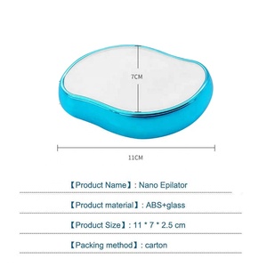 Épilateur Nano Crystal - Épilateur indolore exfoliant en caoutchouc avec <span class=keywords><strong>pierre</strong></span> de houblon pour hommes et femmes, outil de rasage corporel - Product Image 1