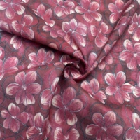 Tissu imprimé en coton 60S de qualité supérieure, léger, 90 GSM, textile floral doux pour robes et chemises, design personnalisé gratuit
