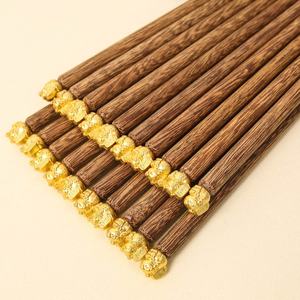 Palillos de Madera de Palisandro Natural, Ecológicos, Antideslizantes, de Madera Maciza, Sin Pintar, Sin Encerar, Reutilizables, con Serigrafía - Product Image 5