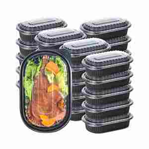 Fiambrera desechable termoformada anticompresión sin deformación, almuerzos empaquetados en la oficina, contenedor de alimentos desechable para cafetería - Product Image 5