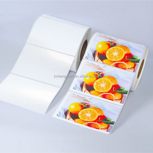 بكرة ملصقات غشاء PP نافثة للحبر من البولي بروبين 8.5 بوصة * 500 قدم لامعة بيضاء / مات بوب - Product Image 4