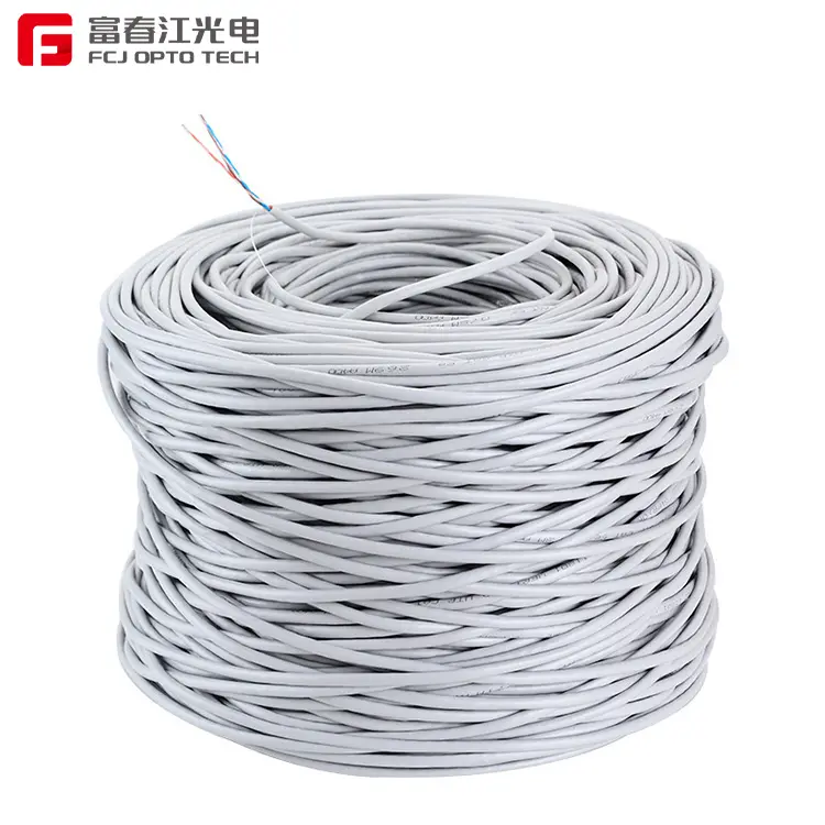 Производитель FCJ 23 24Awg Cat5 Сетевой кабель для витой пары 2 пары UTP Cat5e кабель