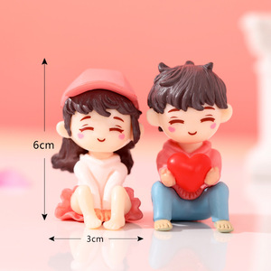 Figuras en Miniatura de Parejas Enamoradas, Adornos de Plástico para Jardín de Hadas, Escritorio, Coche y Decoración del Hogar - Product Image 6