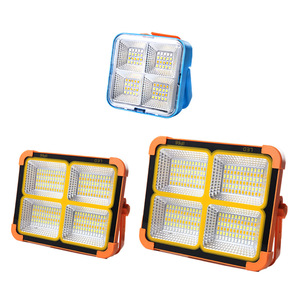 ไฟสปอร์ตไลท์ LED พลังงานแสงอาทิตย์ 50000 ชั่วโมง กันน้ำ สำหรับตั้งแคมป์ ตกปลา ทำงานกลางแจ้ง พร้อมขาตั้งและติดตั้งได้ - Product Image 1