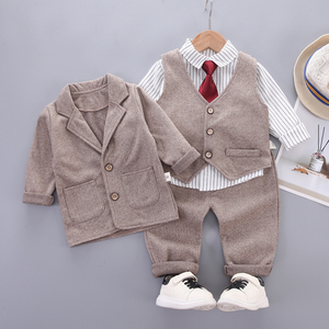 2021new popolare di modo primavera e autunno ragazzi three-piece del vestito è adatto per il partito formale vestiti di usura dei bambini - Product Image 2