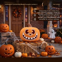 Lanterne Citrouille Lumineuse Grande et Creuse pour Halloween, Décoration de Fenêtre, Fournitures de Fête, Dégradé Multicolore