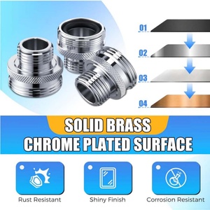 Adaptador de conversión para brazo de ducha de bola de estilo clásico a conexión estándar de 1/2'' - Product Image 5