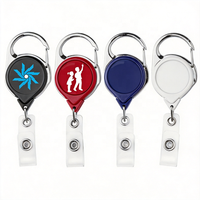 Porte-badge rétractable au design le plus récent, personnalisable, en plastique, pour infirmière, vierge pour sublimation, le meilleur porte-badge de bienvenue tendance