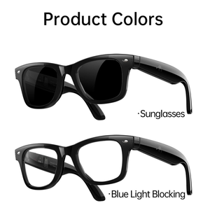 แว่นตาอัจฉริยะ W300 ป้องกันรังสียูวี แปลภาษาด้วย AI ตรวจสอบข้อมูล นับก้าว แว่นกันแดดสำหรับกิจกรรมกลางแจ้ง ชุดหูฟังอัจฉริยะ - Product Image 2