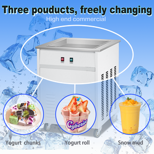 Máquina de Helado Frito y Helado Enrollado de Gran Tamaño, Cuadrada, de Alta Resistencia, Suministrada por Fábrica - Product Image 3