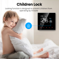 Thermostat numérique LCD Larkkey, interrupteur de contrôle de la température, contrôleur programmable de chauffage par le sol