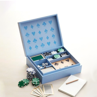 Boîte de rangement pour jeux de cartes et dés en similicuir, gaufrage, pelliculage mat, matériaux recyclés, emballage pour jetons de poker (rigide, personnalisable)