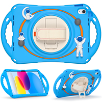 Casing Tablet anak-anak desain kartun, pelindung kulit untuk Pro 10.5 Air 3 ipad 10.2 2019 2020 2021 dengan pegangan dan bahu