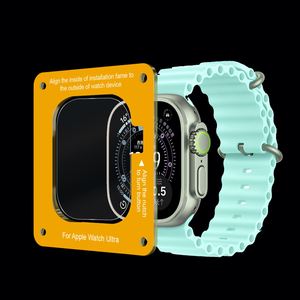 ฟิล์มกันรอยหน้าจอพร้อมอุปกรณ์ติดตั้งง่ายสำหรับ Apple Watch Ultra 3 49 มม. กระจกนิรภัย 9H ป้องกันรอยขีดข่วนสำหรับ Apple Watch Ultra Series - Product Image 1