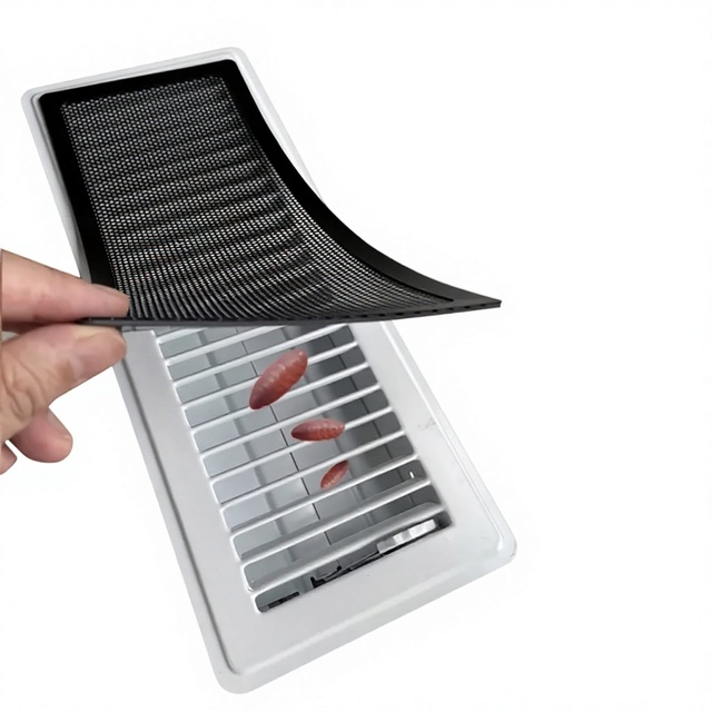 Cross-border Floor Vent Cover Magnetic Vent Grille Plastic Storage Lid Floors Rectangular Dust-Proof Mesh CL372