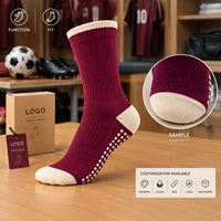 Chaussettes de football en Spandex et Nylon avec embout renforcé, semelle Match Grip Berry Pearl Grip, ajustement parfait pour les chaussures de football, taille personnalisée
