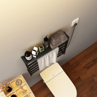 Sèche-serviettes électrique en acier inoxydable, thermostat intelligent mural pour hôtel et usage domestique, panneau de commande numérique, température