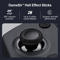 Manette de jeu mobile sans fil Gamesir X5S avec connectivité tri-mode, design léger, vibration HD pour Switch 2 Android IOS