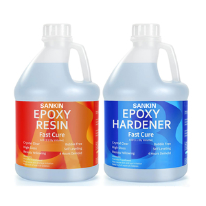 50kg resina liquida cristallina epossidica a e B Kit Deep Pour resina epossidica e indurente per fiori arti gioielli artigianato tavoli in legno - Product Image 1