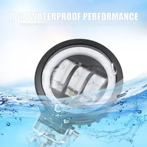 Thiên thần mắt ống kính LED Spotlight xe máy lái xe ánh sáng ATV Pod đèn sương mù phụ trợ LED làm việc ánh sáng vòng Halo 30 Wát Led Đèn Pha - Product Image 2