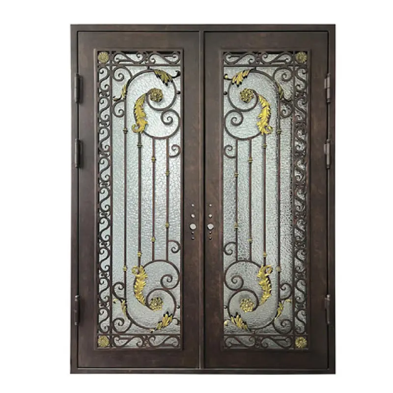 ABYAT puerta protectora de hierro barato usado puertas de hierro forjado