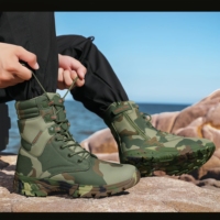 Bottes tactiques de randonnée pour hommes et femmes, avec semelle en caoutchouc, imperméables, hiver, nouvelle collection, bout rond, talon épais, bottes pour femmes