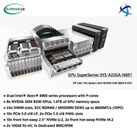 Système de serveur SuperMicro A22GA NBRT 10U AI avec NVIDIA HGX B200 8GPU et deux processeurs Intel Xeon 6900 Series Serveur GPU HGX