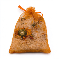 Sel de l'Himalaya en gros pour aromathérapie, cristaux de sel, fleurs séchées (rose, jasmin, citron), huiles essentielles, sel pour bain de vapeur corporel et élimination de la transpiration