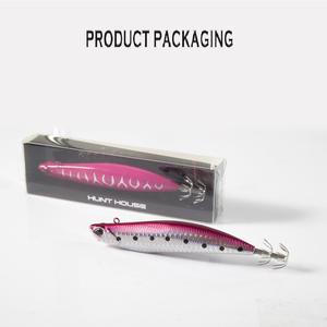 Usine en gros 110mm 30g eau salée métal gabarit calmar Egi OEM leurre de pêche pas cher non peint gabarit leurre - Product Image 6