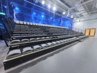 Banc d'intérieur, tribune rétractable avec coussin en éponge, sièges VIP pour stade