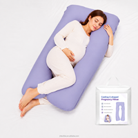 Oreiller de grossesse ergonomique en mousse à mémoire de forme en U pour le cou, rafraîchissant, idéal pour dormir - Vente en gros
