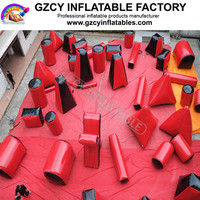 Boule de peinture gonflable personnalisée, imite les cubes, vente en gros, pièces