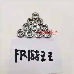 1/4"x1/2"x3/16" inch Bearing FR188ZZ FR188 Miniature Ball Bearing Flange Bearing